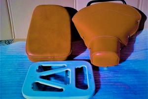 Coppia Selle Marroni Vespa 125 150 VBB GL Sprint S