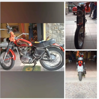 Motocicletta ducati 350 scrambler anni '70