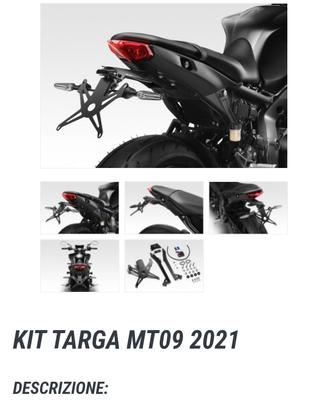 Portatarga dpm mt09 2021/2023