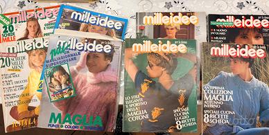 Lotto 8 riviste vintage Milleidee anni ’70-’80