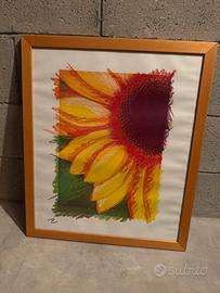 Quadro stampa girasole