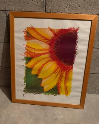 Quadro stampa girasole