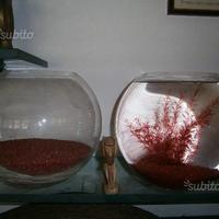 Boccie in cristallo,coppa in vetro,paralume