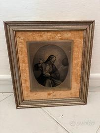 Incisione ad acquaforte in stile antico