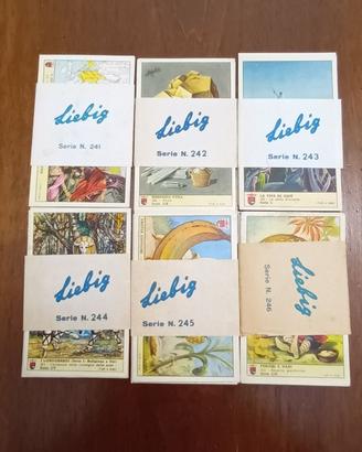 Lotto 6 serie figurine Lavazza-Liebig c/ fascetta