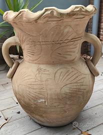 Anfora/vaso decorativa in terracotta 