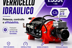 Verricello idraulico KMS 1.600-40.000 kg traino