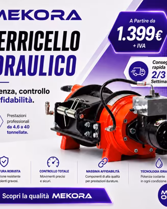 Verricello idraulico KMS 1.600-40.000 kg traino