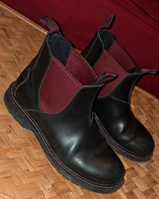 Polacchino Wrangler pelle nero/bordeaux nr 38 