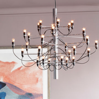 FLOS LAMPADARIO 2097/30 NUOVO COLORE ACCIAIO