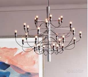 FLOS LAMPADARIO 2097/30 NUOVO COLORE ACCIAIO