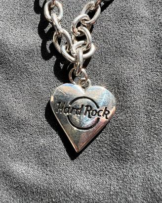 Bracciale Hard Rock con ciondolo a cuore