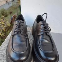 Scarpe pelle nera stringate donna n.37-Mango