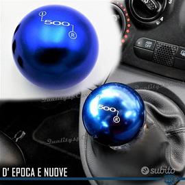 POMELLO Leva cambio PER FIAT 500 Nuova e Epoca BLU