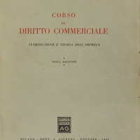 Tullio Ascarelli corso di diritto commerciale