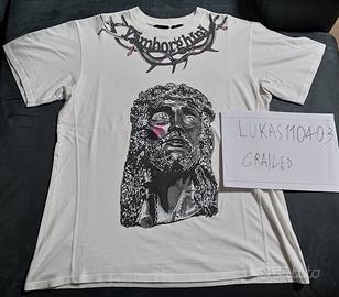 Maglietta Vlone "Yamborghini Jesus" bianca