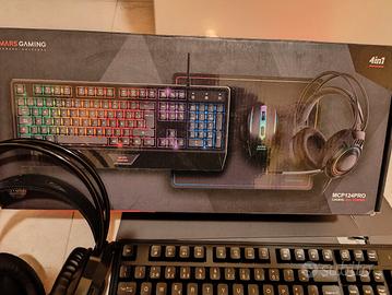 Mars Gaming MCP124PRO, Portoghese, Combo Gaming 4i