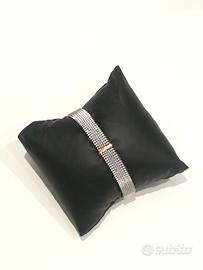 Bracciale Jarretiere acciaio oro diamanti