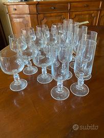 Set 17 calici in vetro - vino e acqua