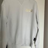 Felpa total white Versace Couture