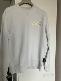 Felpa total white Versace Couture