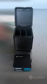 Batteria insta 360 + box caricatore per 3 batterie