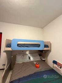 letto castello e armadio 