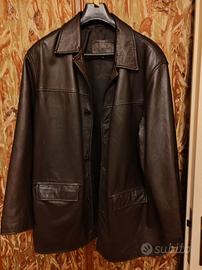 Giacca in pelle vintage da uomo
