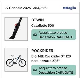 bicicletta mountain bike -decathlon