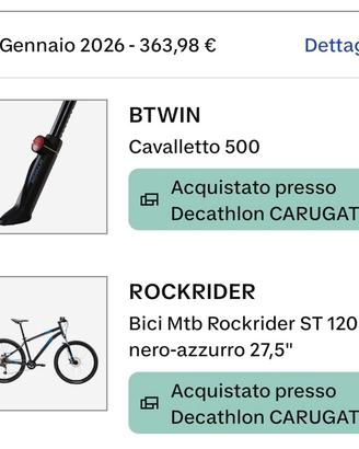 bicicletta mountain bike -decathlon