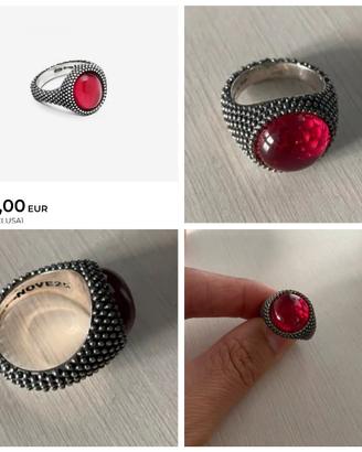 Nuovo Anello nove25 argento 925 128 euro