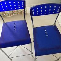 Sgabelli in acciaio cromato