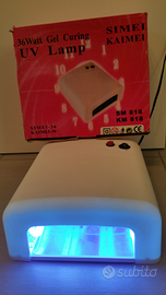 Lampada Uv*Nails*Unghie*Mani*Estetista*36w*Profes