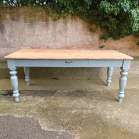Tavolo rustico antico in legno, primi 900