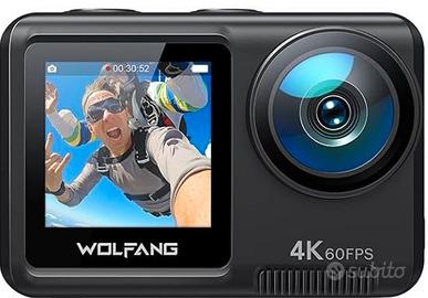 Action Cam WOLFANG DualColor Screen  4K 60FPS 24MP