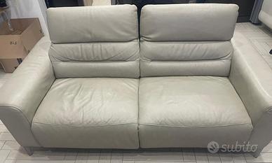 Divano Vera pelle reclinabile elettrico relax
