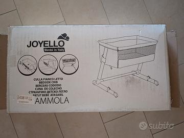 culla Joyello Mammola fianco letto colore grigio
