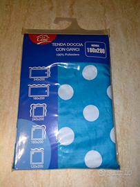 Tenda doccia con ganci