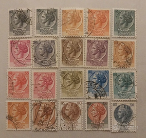 Francobolli Italia 1955/66 - Siracusana 20 valori