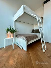 Letto a castello Nidi - bianco, moderno, solido