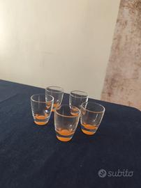 set bicchierini liquore vetro