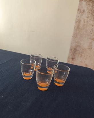 set bicchierini liquore vetro