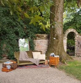 Divano vintage verde