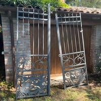 Cancello in ferro battutto lavorato a mano
