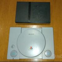 PLAYSTATION 1 E 2 SLIM + 2 MEMORY CARD