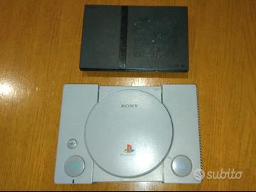 PLAYSTATION 1 E 2 SLIM + 2 MEMORY CARD