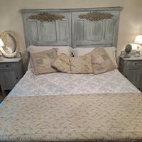 letto e comodini shabby