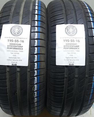 2 GOMME 195 55 16 GOODYEAR A73989