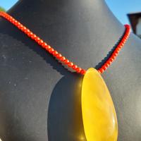Collana Corallo Ambra