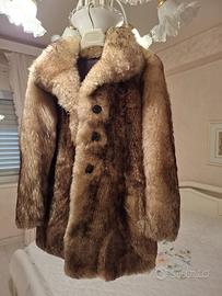 Pelliccia vintage in castoro marrone